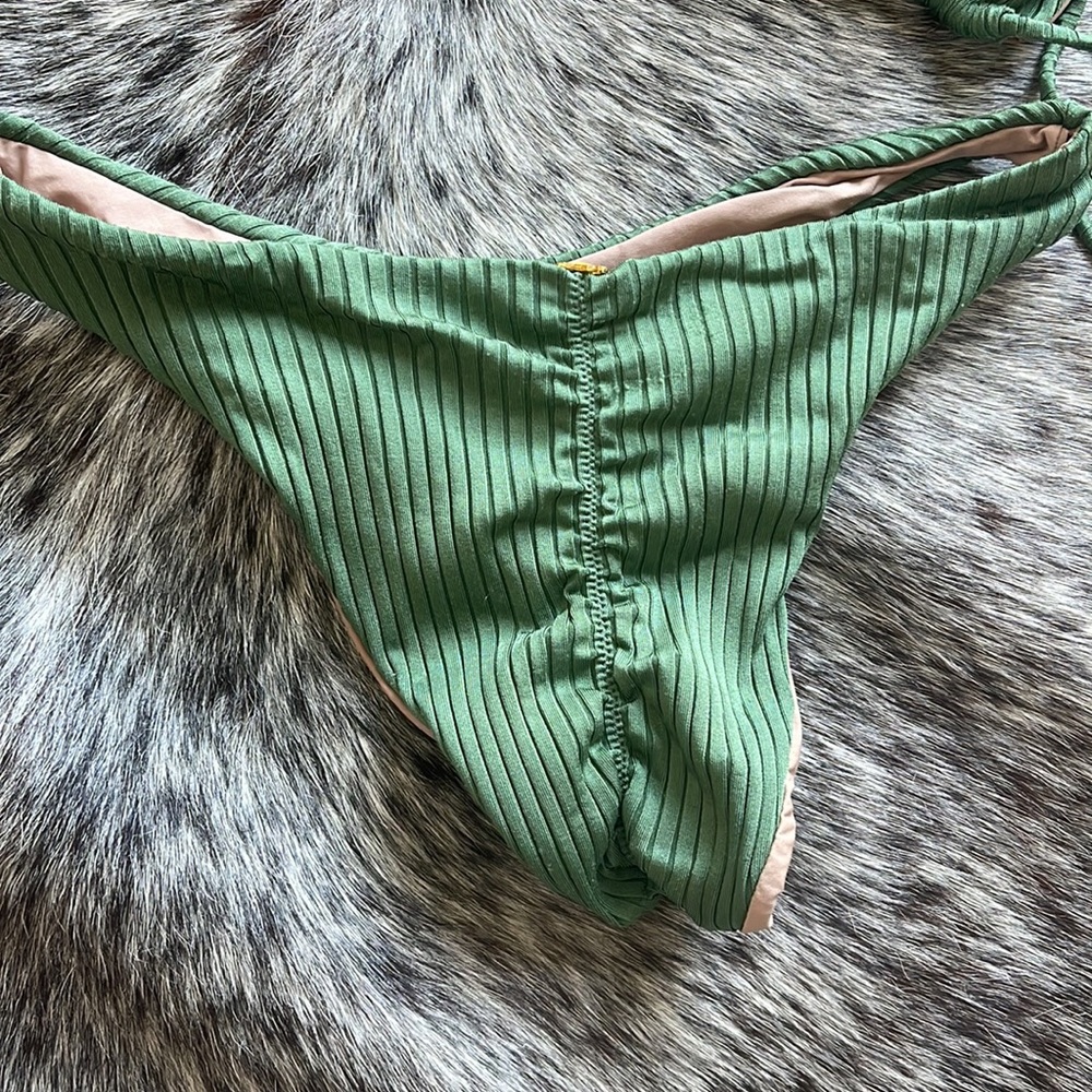 EverythingButWater Green Ribbed Bikini - Picture 6 of 6